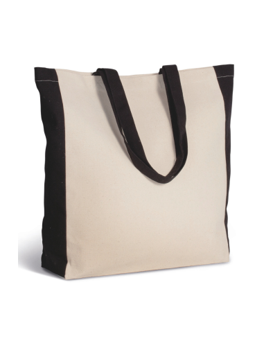 K-KI0275-TWO-TONE TOTE BAG